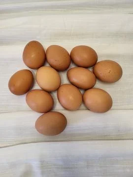 Organic eggs Stock Photos