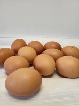 Organic eggs Stock Photos