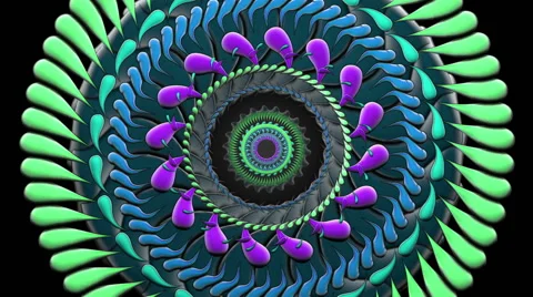 Organic Evolution Vj Loop Stock Footage 64666065
