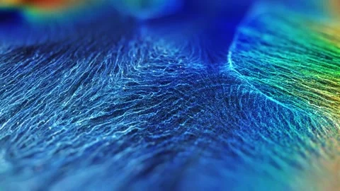 Organic Flowing Particles Floating On Black Background. Stock Footage 164009687