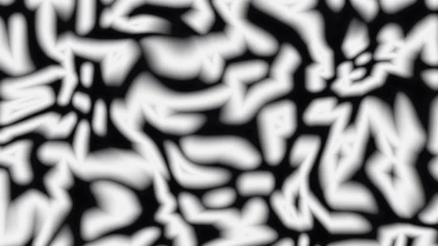 Organic flowing shapes abstract motion background with dark center channel .. Video stock 341652705