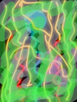 "Organic Fluid Lines" 写真素材