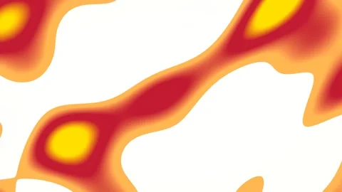 Organic fluid movements of vibrant red, orange, and yellow Stock Footage 339581719