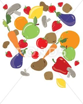 Organic food Stock Illustration