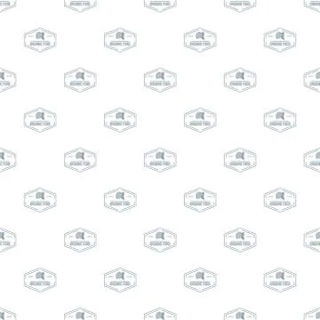 Organic food pattern vector seamless イラスト素材