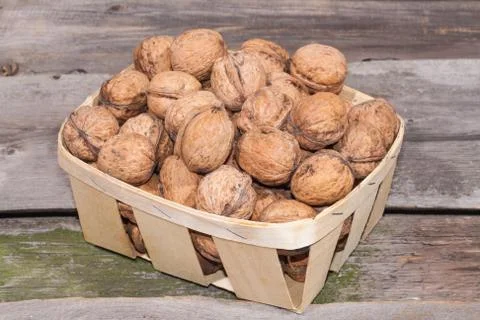 Organic food. salubrious. nuts in a shell Stock Photos