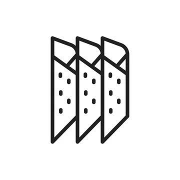 Organic fruit paste line icon. Outline pictogram for web page. Stock Illustration