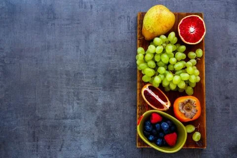 Organic fruit selection Stock Photos