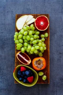 Organic fruit selection Stock Photos