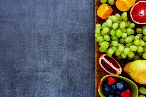 Organic fruit selection Stock Photos