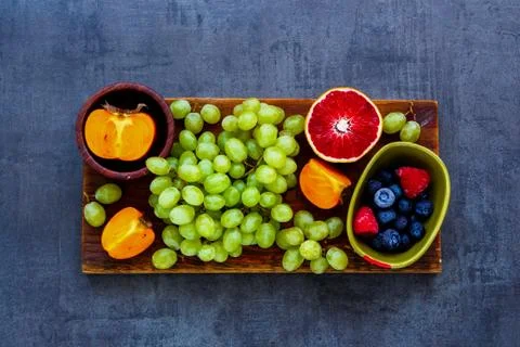 Organic fruit selection Stock Photos