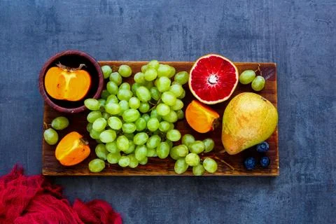 Organic fruit selection Stock Photos