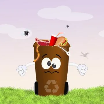 Organic garbage Stock Illustration