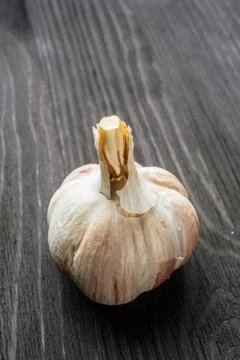Organic garlic 스톡 사진