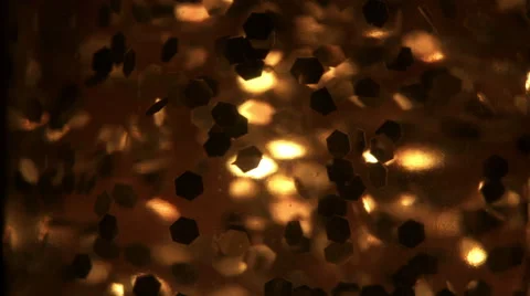 Organic glittering golden particles loop Stock Footage 45618918