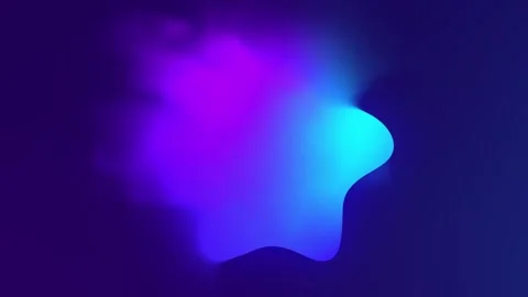 Organic glowing gradient blob animation with flowing blue and purple colors 库存影片 334977948