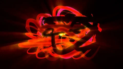 Organic glowing mass Stockbeeldmateriaal 69198399