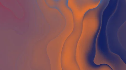 Organic Gradient Flow — Orange Blue Abstract 4K Motion Graphic Loop Stock Footage 327260839