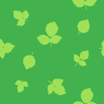Organic green  leaves seamless pattern Stock Illustration