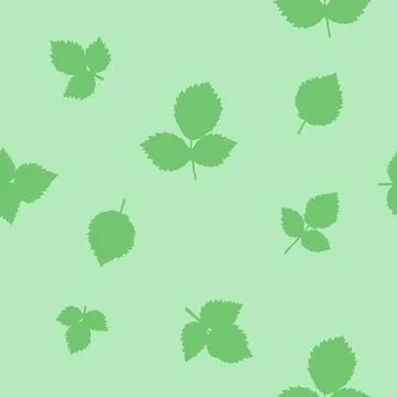 Organic green  leaves seamless pattern Stock Illustration