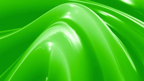 Organic green liquid flowing in a surface loop animated background Stock Footage 276494222