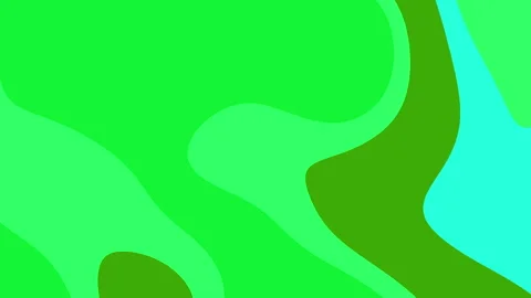 Organic green pattern suitable for backgrounds, textiles, and digital designs wi Video stock 324219842