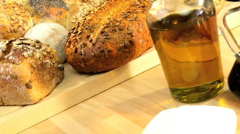 Organic Healthy Bread Stock Footage