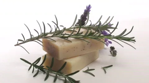 Organic herbal soap loop V3 - HD Stock Footage 572317