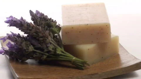 Organic herbal soap loop V5 - HD Stock Footage 572329