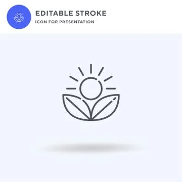 Organic icon vector, filled flat sign, solid pictogram isolated on white, log Stock Illustration