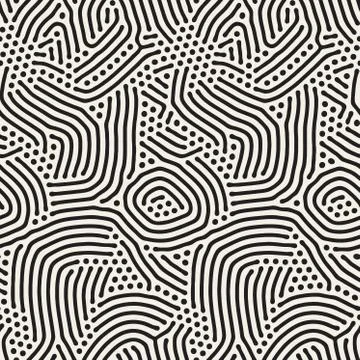 Organic Irregular Rounded Lines Stock Illustration