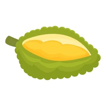 Organic jackfruit icon cartoon vector. Fruit food Stock Illustration