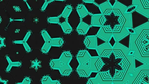 Organic Kaleidoscope VJ Loop Stock Footage 77481234