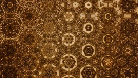 Organic Kaleidoscope VJ Loop Stock Footage 77482328