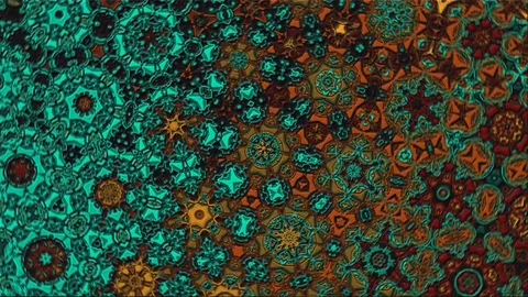 Organic Kaleidoscope VJ Loop Stock Footage 77482805
