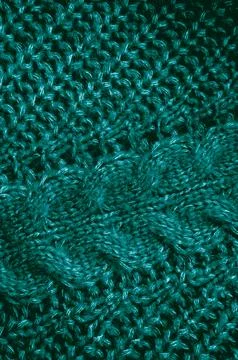 Organic knitted background with macro weave threads. Illustrazione stock