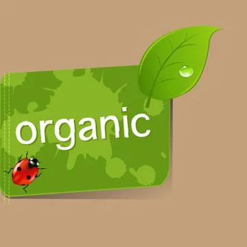 Organic label Stock Illustration