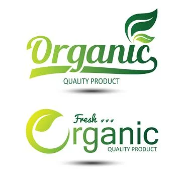 Organic label Stock Illustration
