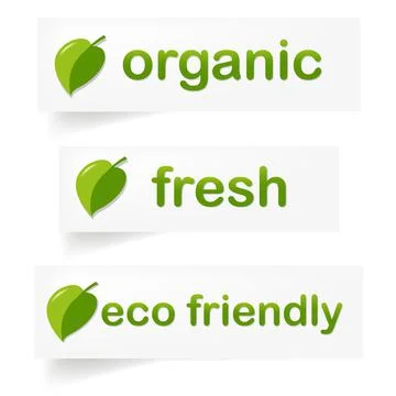 Organic Label Stock-Illustration