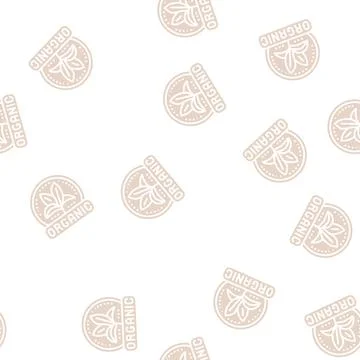 Organic leaf glyph seamless pattern 스톡 일러스트