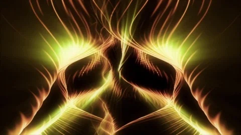 Organic Light Forms Undulate and Shine HD Video Background Stock Footage 85207576