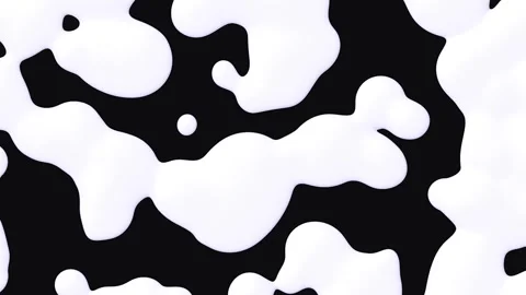 Organic liquid cells forming patterns in dark fluid motion with bright high.. Video stock 341720558