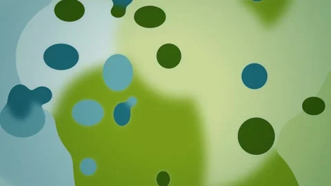 Organic liquid metaballs morph and merge in a seamless loop Stock Footage 341856540