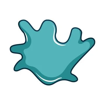 Organic liquid splash shape fluid design concept Stock Illustration