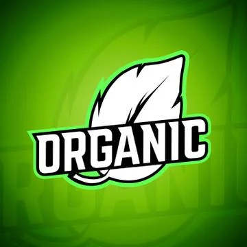 Organic logo Background Stock Illustration