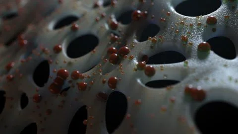 Organic looking surface with subsurface scattering effect Stock Illustration