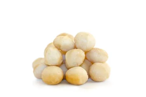 Organic macadamia nuts Stock Photos
