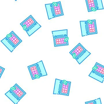 Organic makeup palette vector seamless pattern Illustrazione stock