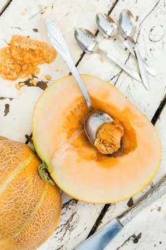 Organic melon Stock Photos