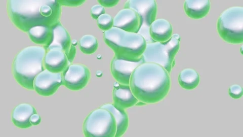 Organic Metaball Satisfying Loop Animation Stock Footage 276497054